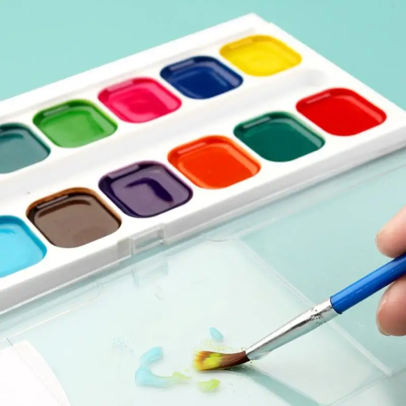 어린이 교실 교환 파티를위한 발렌타인 카드가있는 20cb 수채화 페인트 세트