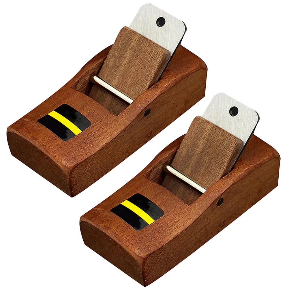 2Pcs Wood Planer Hand Plane for Woodworking Beginners Compact Sharp Blade Carpentry Tool for Smoothing Wood Plasterboard