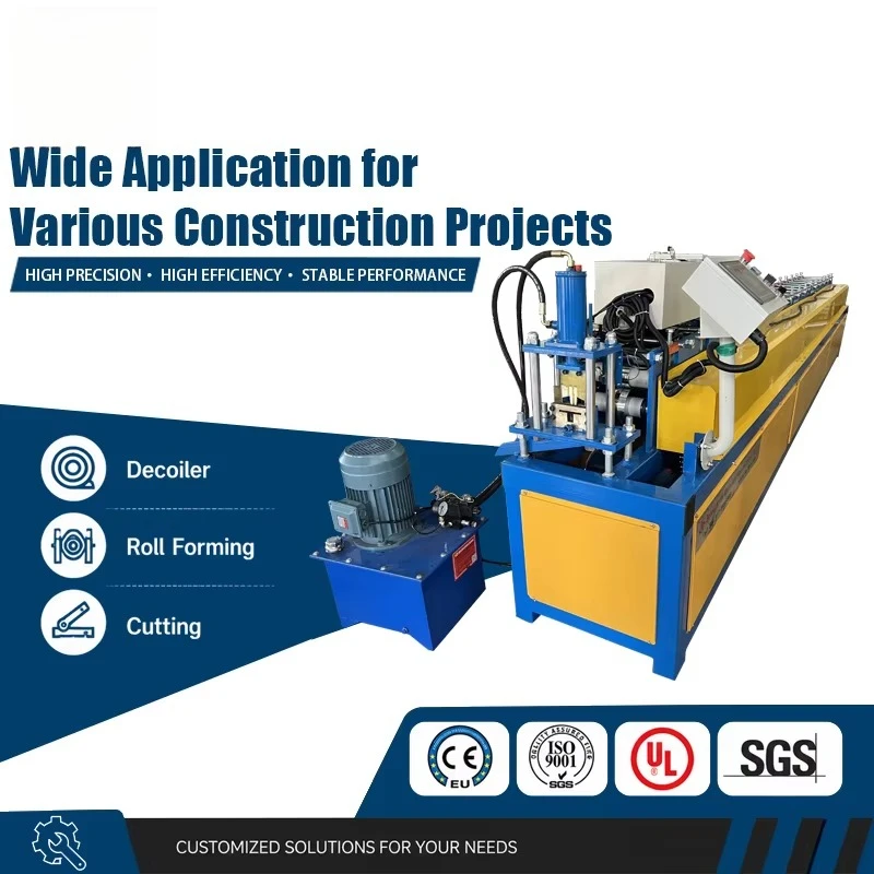 High definition galvanized steel section steel coil forming machine, cap channel steel forming machine YX61-95 CE ISO cert