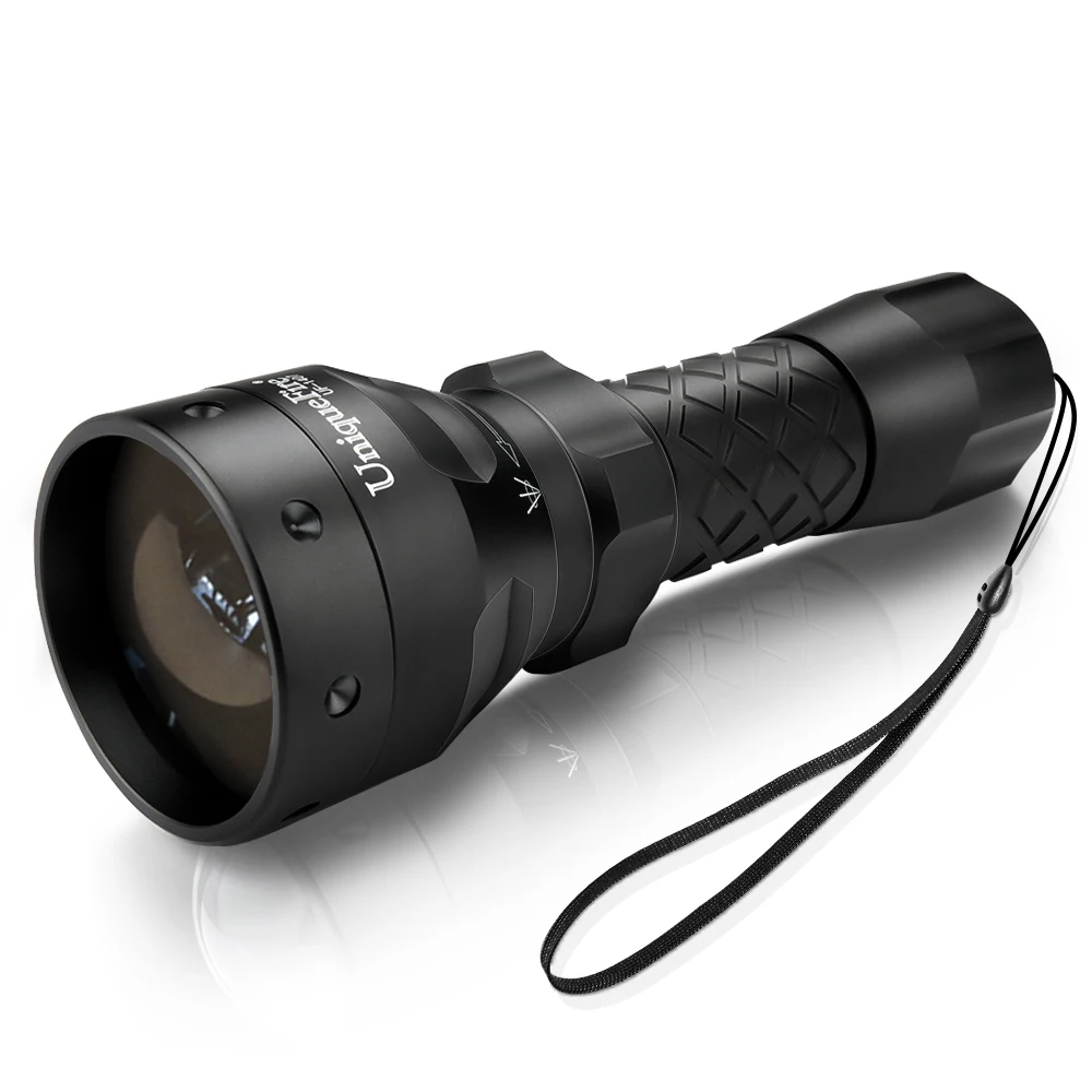 UniqueFire 1407 850NM IR LED Flashlight 3 Modes Zoomable Tactical  Night Vision Lanterna By 18650 Battery For Hunting