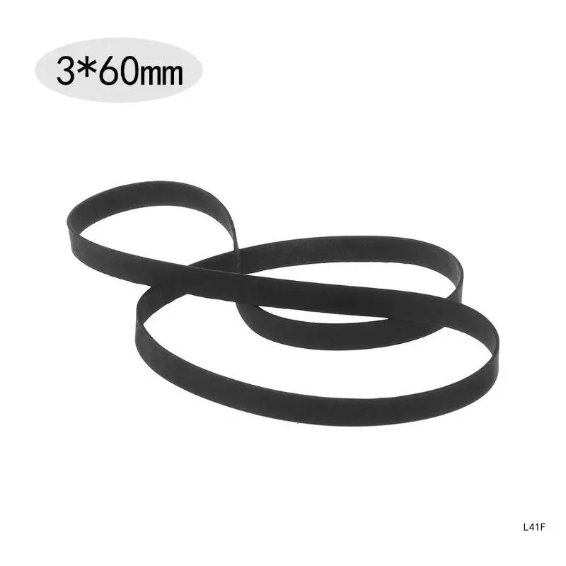 Turntable Belt Rubber Flat Belt for Record Player Walkman DVD Repeater