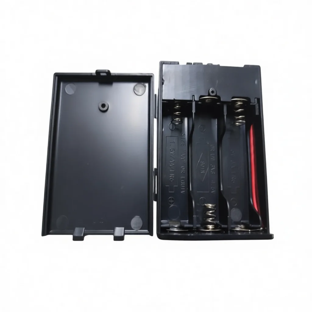 Portable 4 Slot AA Battery Box With Switch And Lid Power Holder For Electronic DIY Gadgets Repairment Reliable Power Accessory