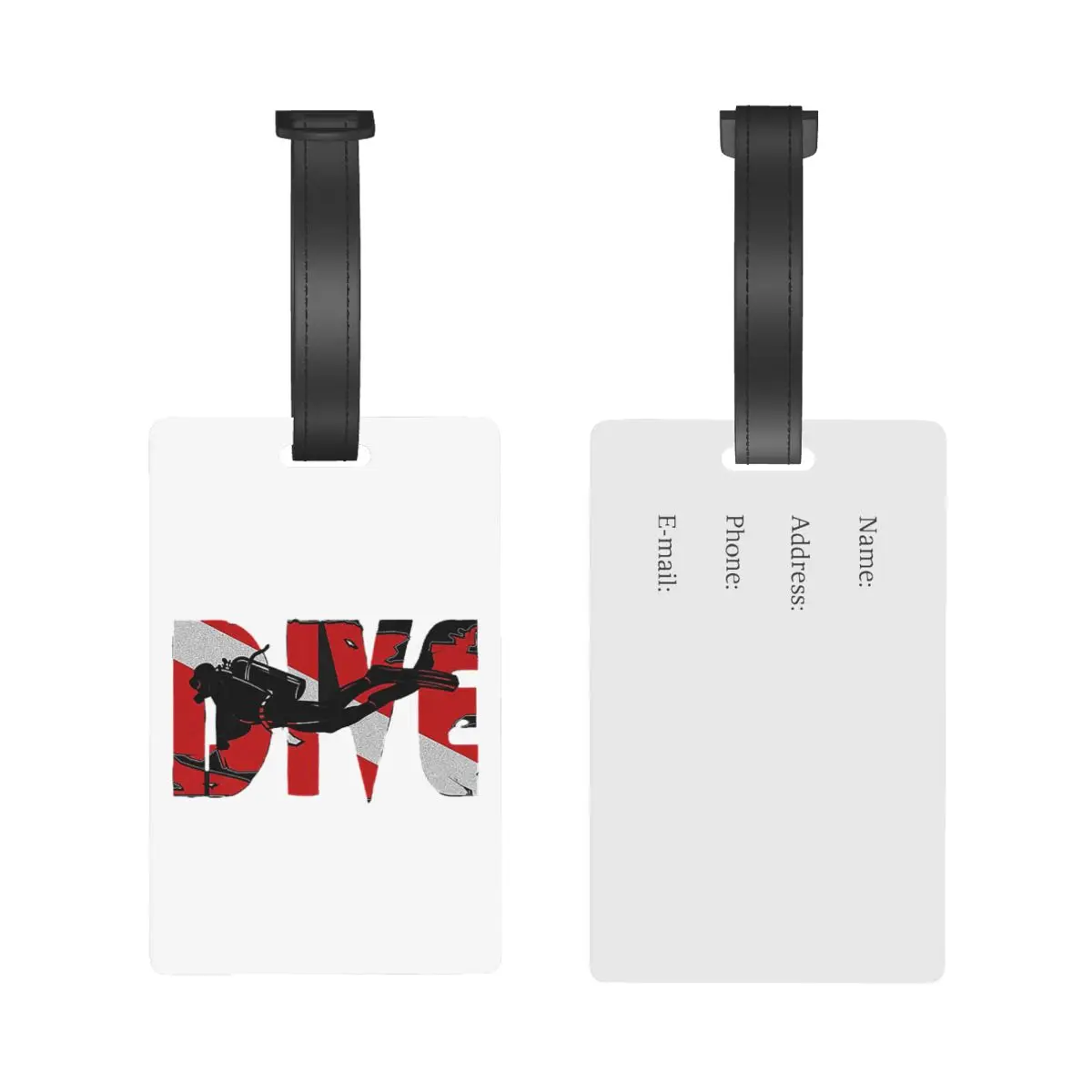 Scuba Diving Dive Diver Sea Snorkeling Sports Luggage Tags Suitcase Baggage Boarding Tag Portable Label Holder ID Name Address