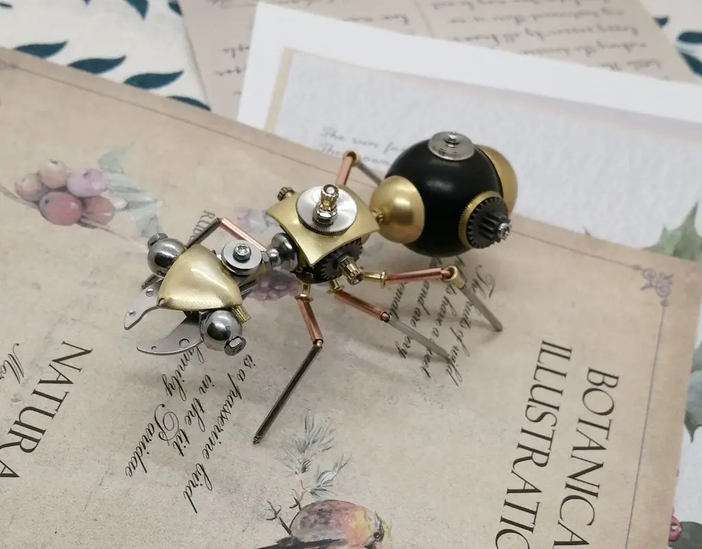 

3D mechanical ant insect steampunk handmade small crafts creative ornaments retro - Finished Product