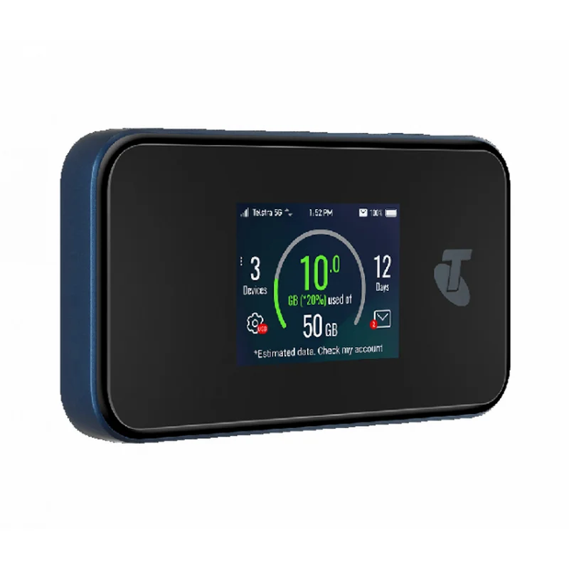 Imagem -02 - Zte Mu500 Telstra 5g Wi-fi Pro Wifi6 Mobile Hot Spot 5g Mmwave e Sub6g Pocket Router Dual Band 4g Lte Cat20 Modem