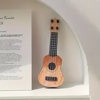 Kids Classical String Instrument Mini Classical Ukulele Guitar Toy Portable Party Supplies Adjustable for Children Holiday Gifts