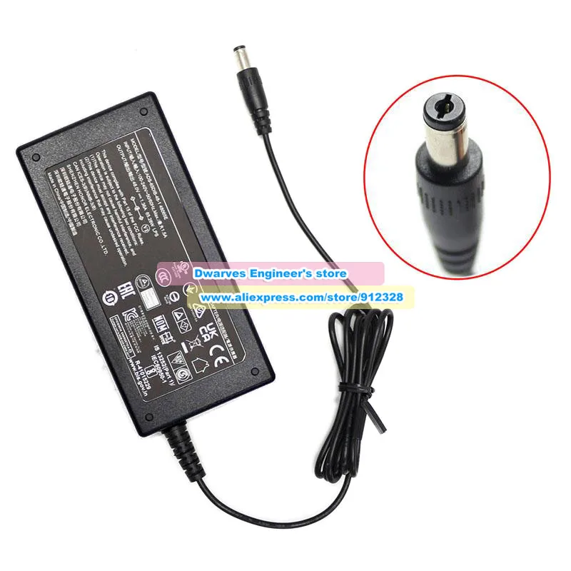 ADS-65DIB-48-1 48065E AC Adapter 48V 1.36A 65.28W Charger ADS-65DIB-48-1 for Hikvision Power Supply 5.5x1.7mm