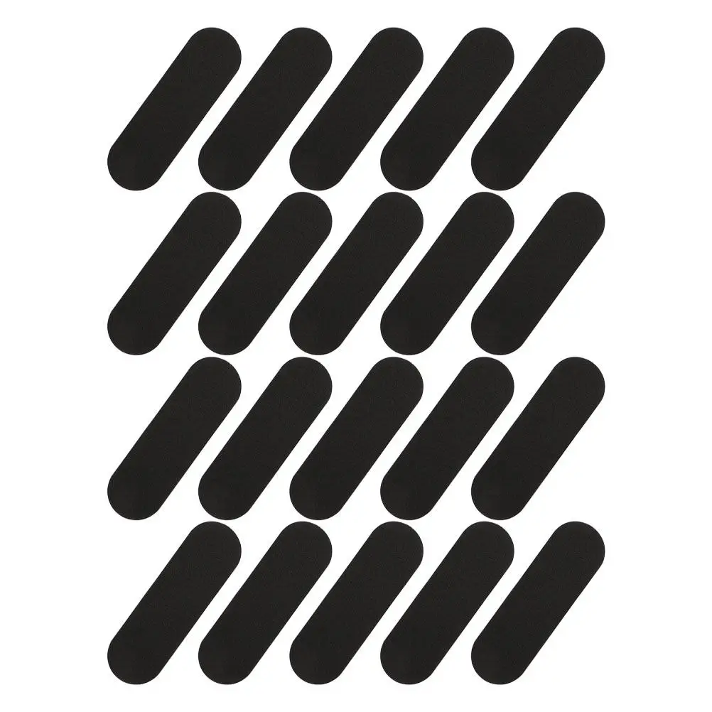 20Pcs Finger Skateboard Anti Slip Foam Pads Essential Mini Skateboard Grip Tape Accessories Black Non Slip Fingerboard Grip