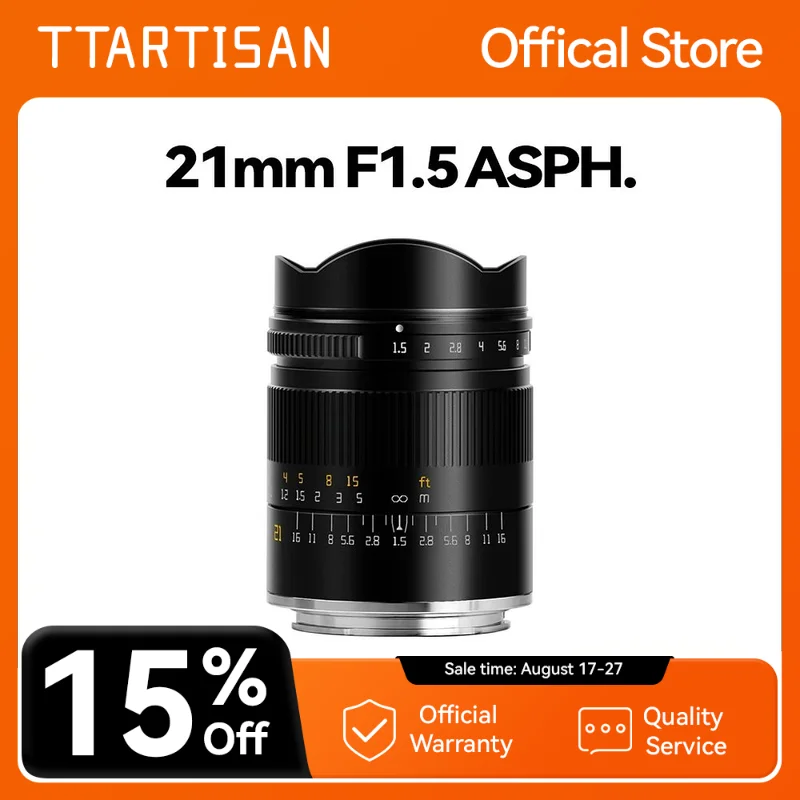 

TTArtisan 21 мм F1.5 Полнокадровый объектив для камеры Sony E Canon RF Nikon Z Sigma Lumix Leica L mount Объективы для камеры аксессуары