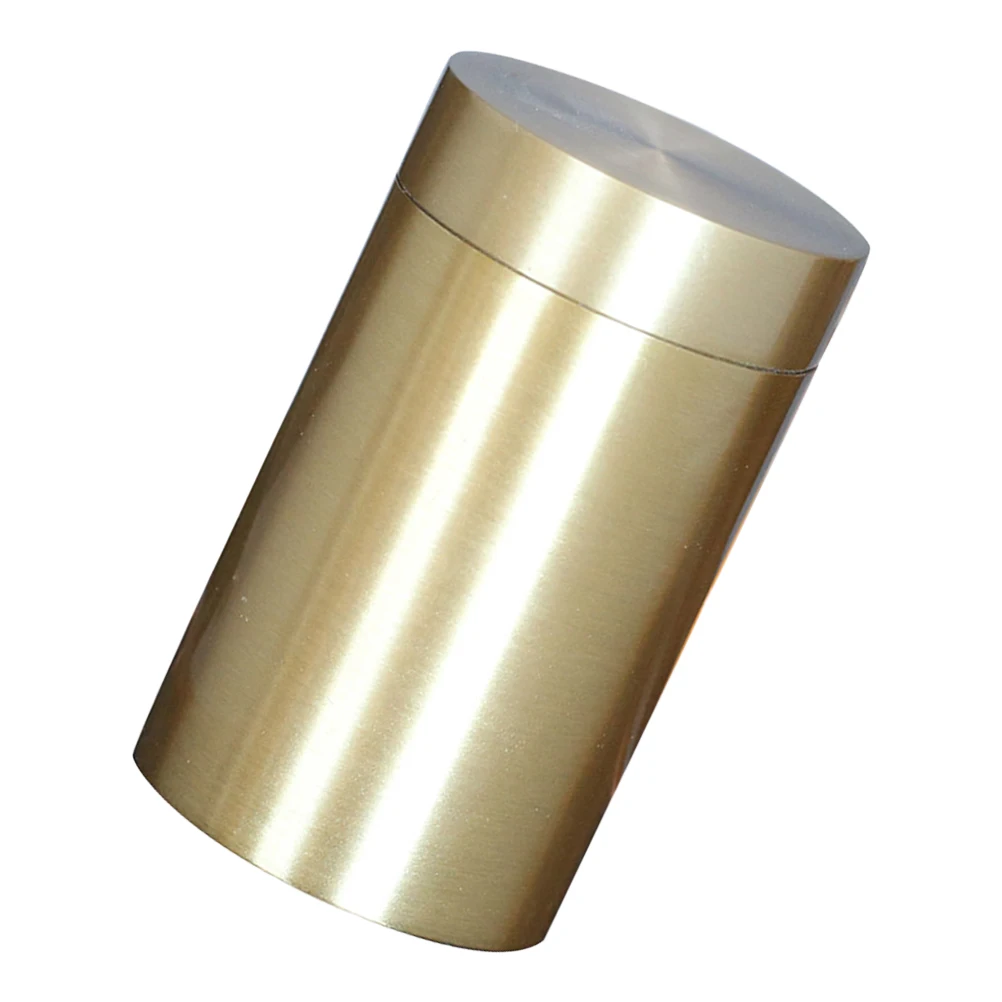 

Copper Tea Sealed Jar Containers Box ganizer Tin Canister Reusable Storage Portable Can Creative Simple Home Styles Prevent Dust
