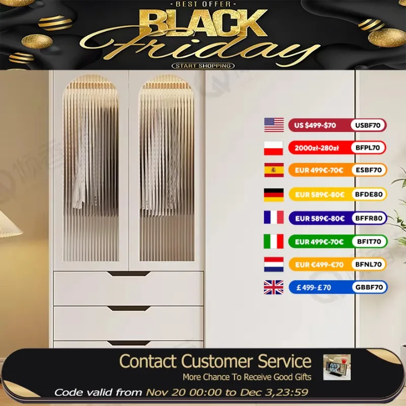 

Cheap Nordic Queen Wardrobes Luxury Storage Drawer Hotel Clothes Wardrobes Living Room Rangement Chambre Bedroom Furniture