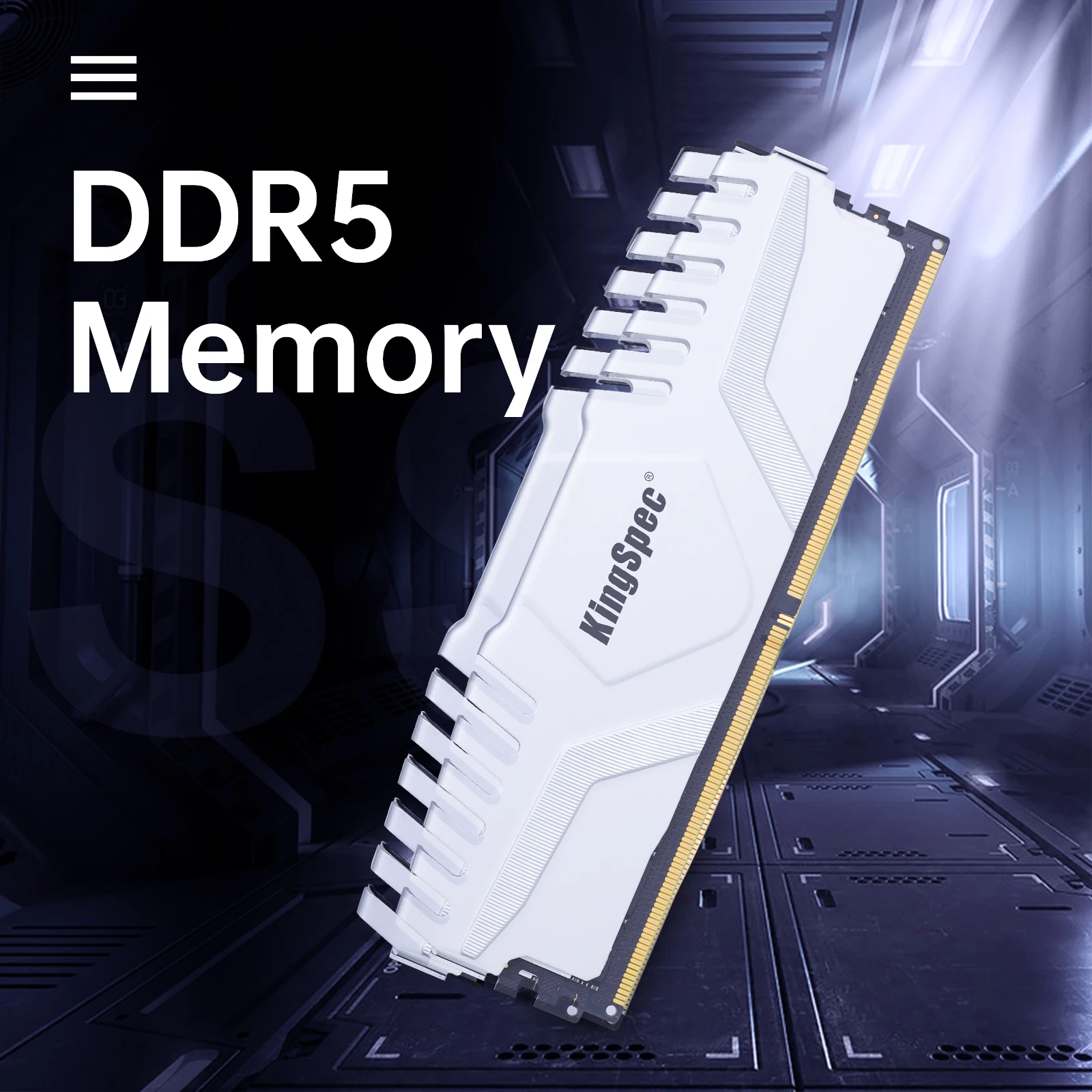 KingSpec Memoria RAM DDR5 6400MHz 6000MHz 16GB 32GB 16GBx2 Gaming Desktop Memory Ram 288Pin DIMM DDR5 RAM XMP 3.0