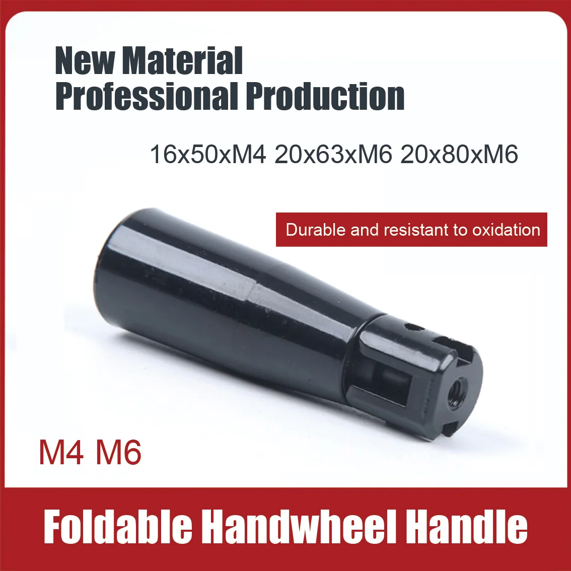 1-5PCS M4 M6 Safety Foldable Handwheel Handle Bakelite Rotary Handle Machine Handwheel Handle Folding Handle 50mm 63mm 80mm