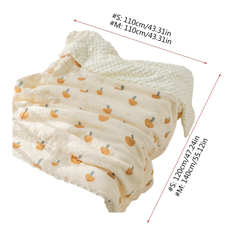 Baby Swaddling Blanket Stroller Wrap Blanket for Infant Boys Girls Gender Neutral Non-fluorescent Newborn Cotton Blanket