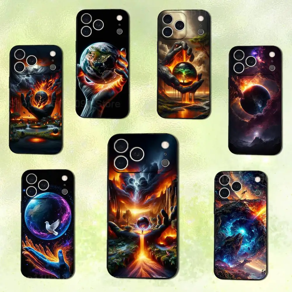 

Art OF Destruction Case For iPhone 14,13,17,12,11,16,15,Plus,Pro Max,XS,X,XR,SE,Mini,Soft Silicone Black Cover