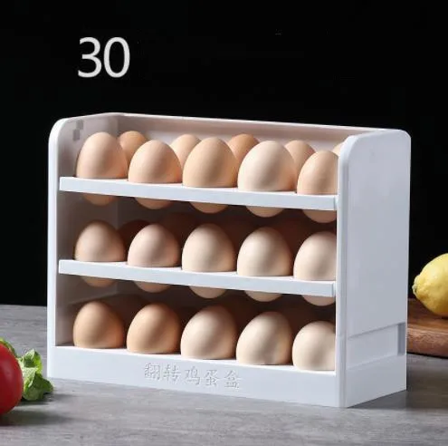 

NEW Creative flip egg box of household refrigerator egg receive a case of household kitchen new kitchen eggs frame