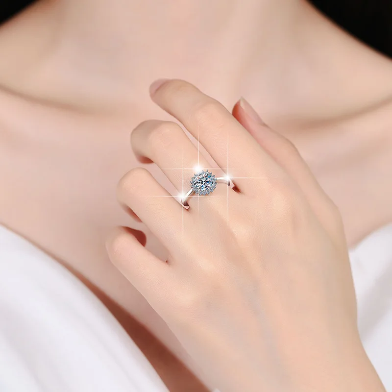 Women's 925 Sterling Silver Necklace Earring Ring Chain Set