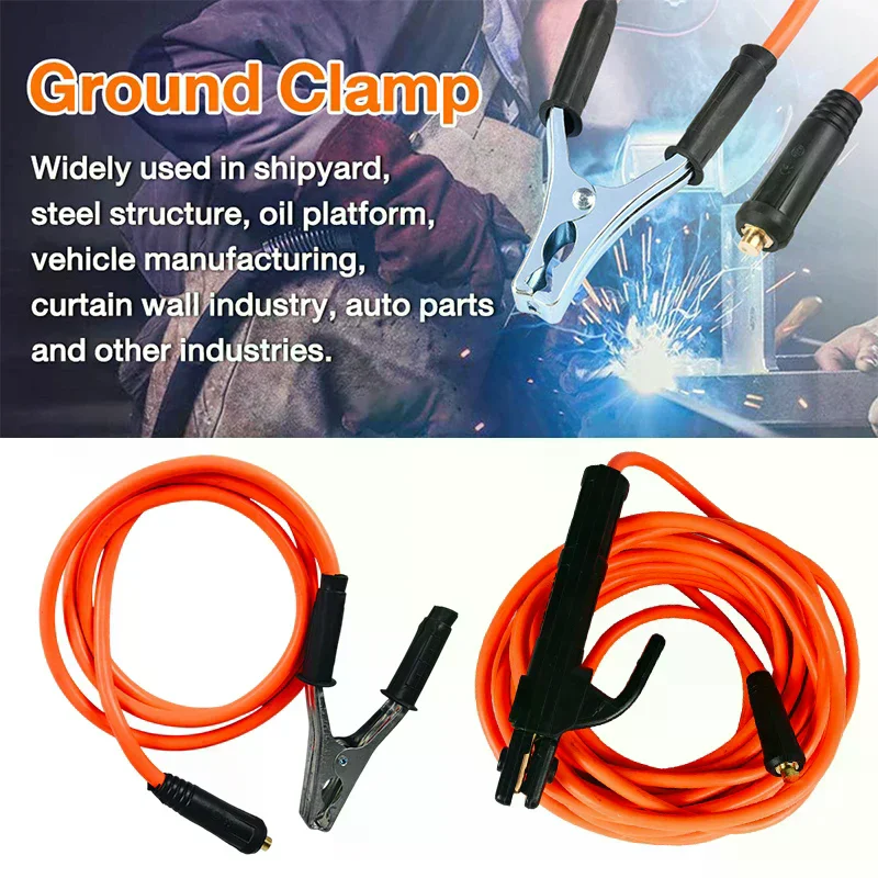 300cm-10M Welding Wire Cable 300A welding cable 10 meters Heavy Duty Power Welding Tools Electrode Holder Brass Iron Welding