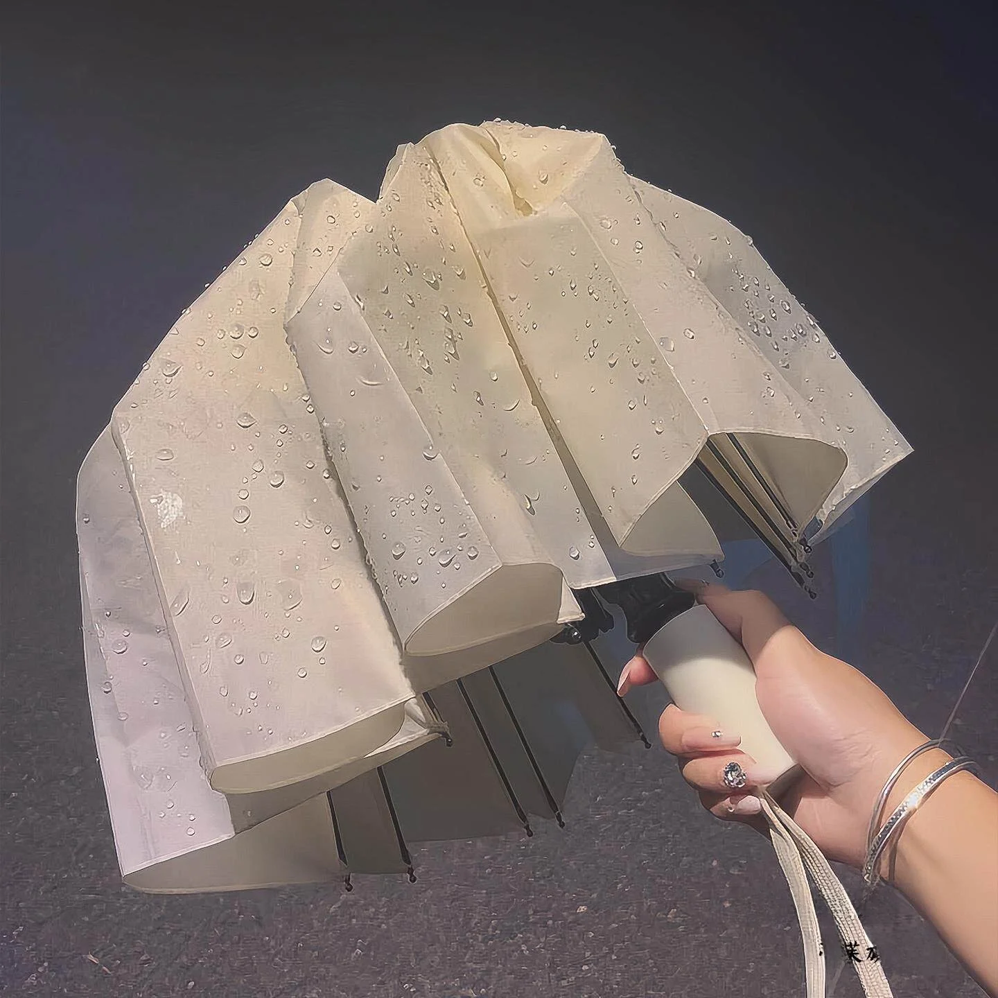 

Automatic Folding Umbrella Water Activated Flowering Compact Portable Durable for School Use Home Use Women's High Aesthetic ...