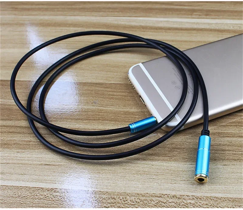 3.5mm przedłużacz Audio Jack 3.5 słuchawek męskich do żeńskich Cabo dla Huawei P20 lite Xiaomi głośnik Stereo 1M 1.5M 2M 3M 5 M