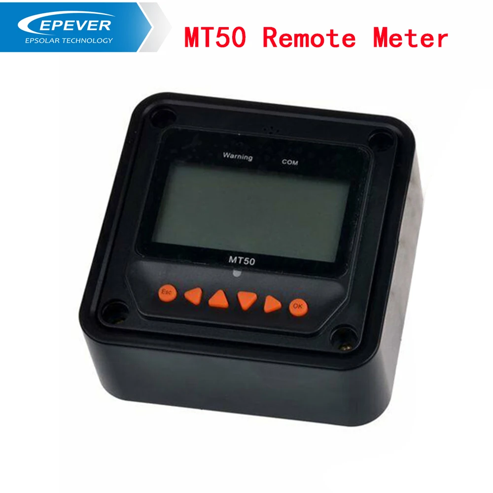 EPever MT50 remote meter controllers equipped with RJ45 port,  working status and program the parameters