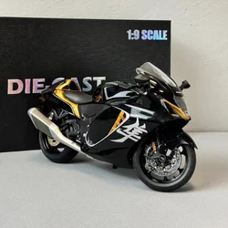 1:9 Suzuki Hayabusa GSX-1300R Alloy Motorcycle Diecast Model Soung & Light Toy Collect Display Ornament Gift Box for Children