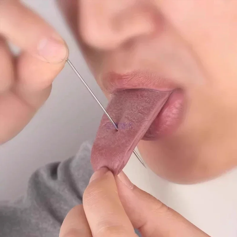 

Party Accessories Horror Funny Magic Tricks False Simulation Tongue Decompression Toy Prank