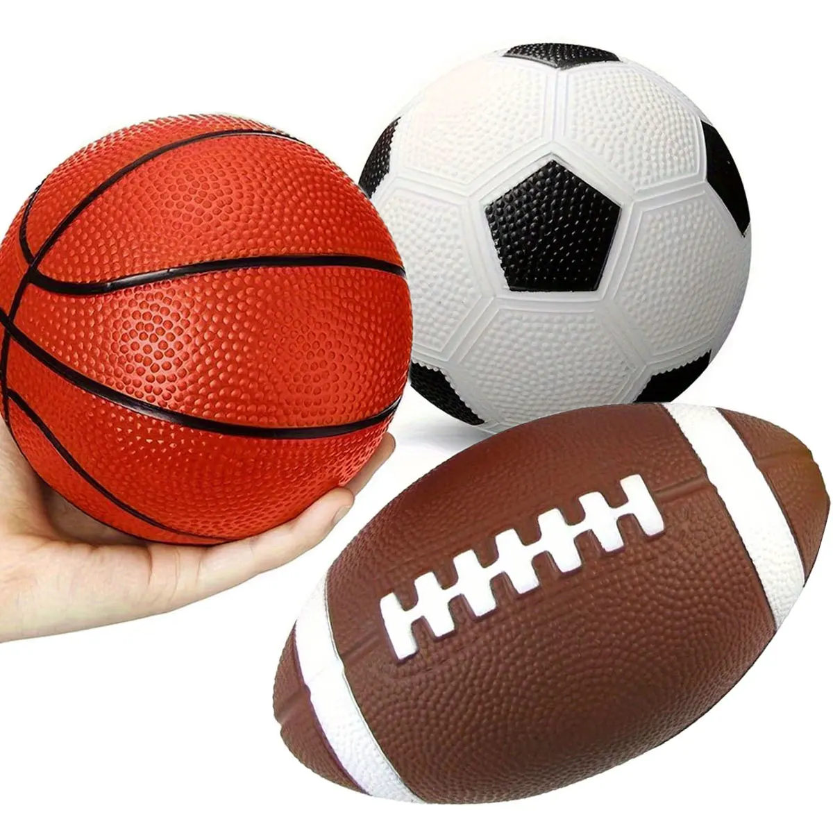 Mini Inflatable Rugby Basketball Football Small Patting Ball Outdoor Sports Throwing Games Summer Swimming Pool Beach ZSY