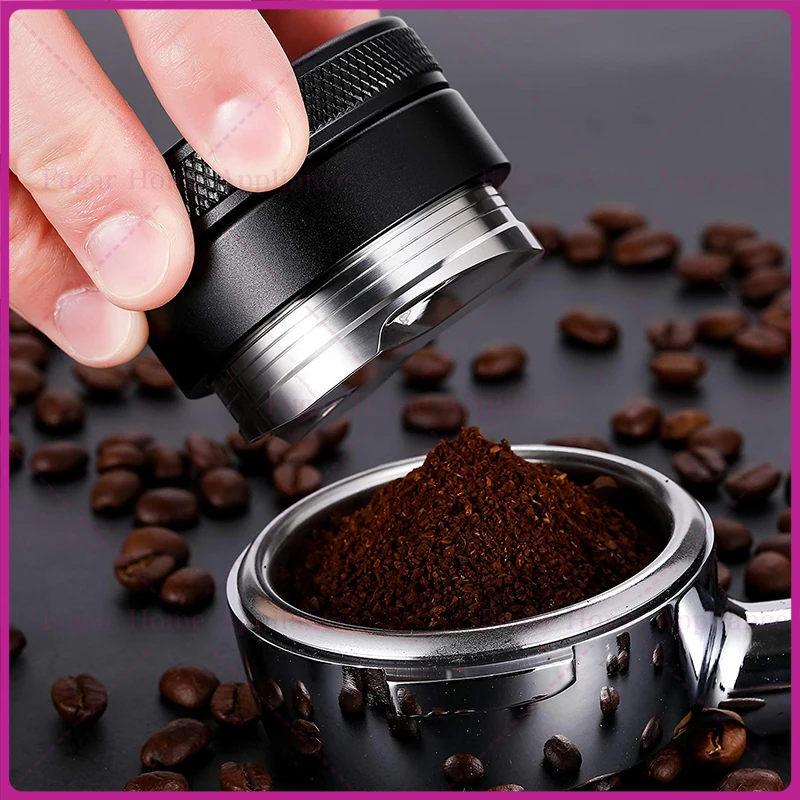 For stainless steel coffee cloth powder 41/51/53/58/53.3 mm trefoil pulp single head non-slip, accessories, walnut solid wood