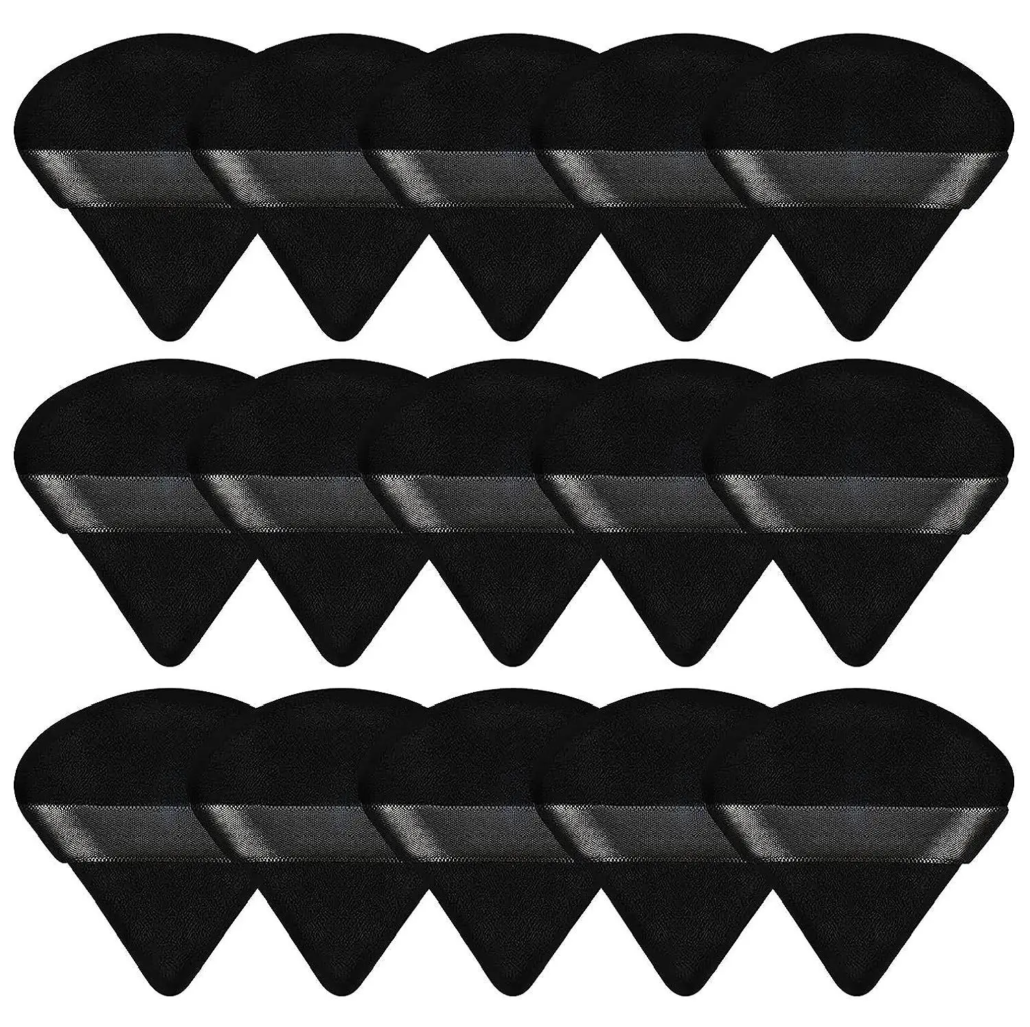 10PCS 퍼프 삼각형 메이크업 뷰티 스펀지 퍼프 삼각형 파우더 메이크업 블렌더 핑거 퍼프 메이크업 액세서리 화장품