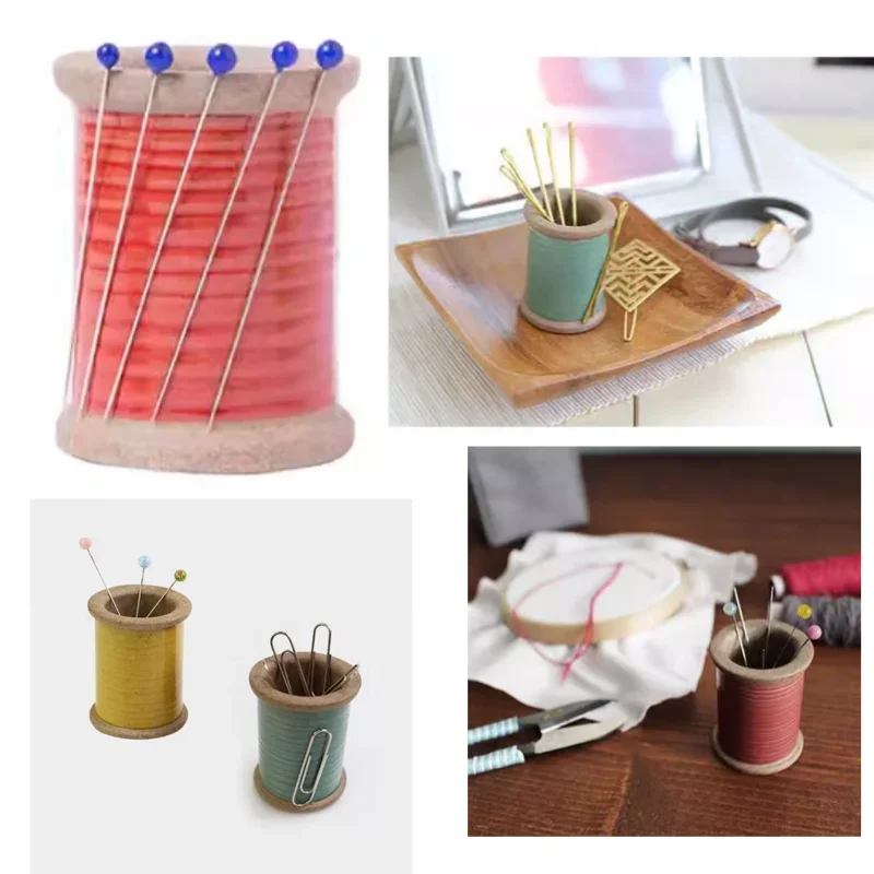 Ceramic Bobbin Household Sewing Special Accessories Old-fashioned Needle Thread Storage Tools Handwork Embroidery Auxiliary Tool