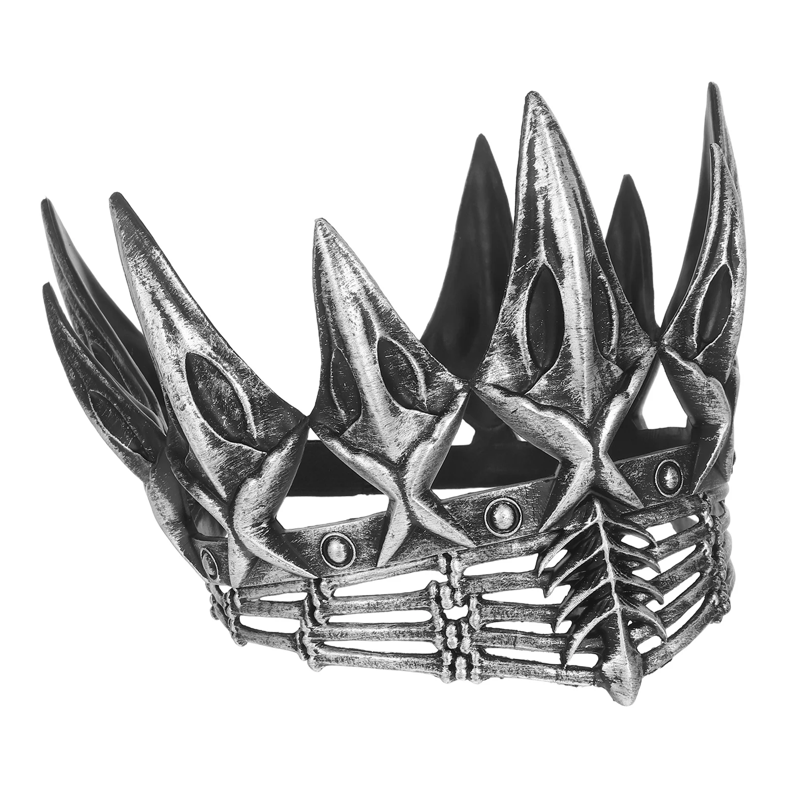 Korona do Cosplay na Gotycką Imprezę Męska Damska Luksusowa Ozdoba na Głowę Halloween Bal Scena Elegancka Biżuteria Kostiumowa dla Dorosłych Prezent