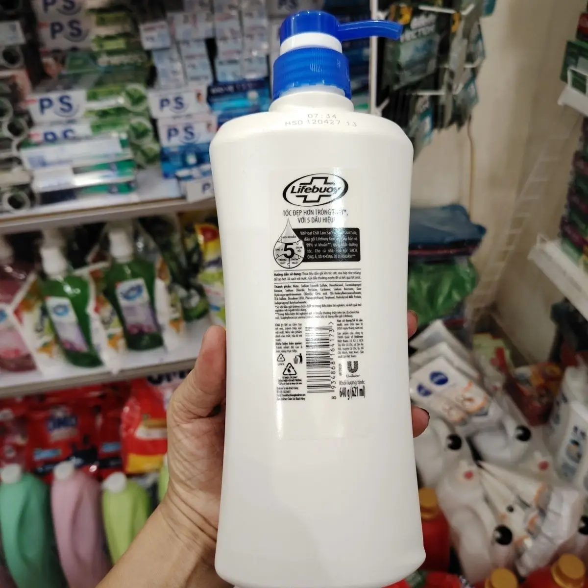 Vietnamese Lifebuoy 640ml – Hydrolyzed Milk Protein, Strengthens Weak Thin Hair, For Fine Strands, Soft Fluid