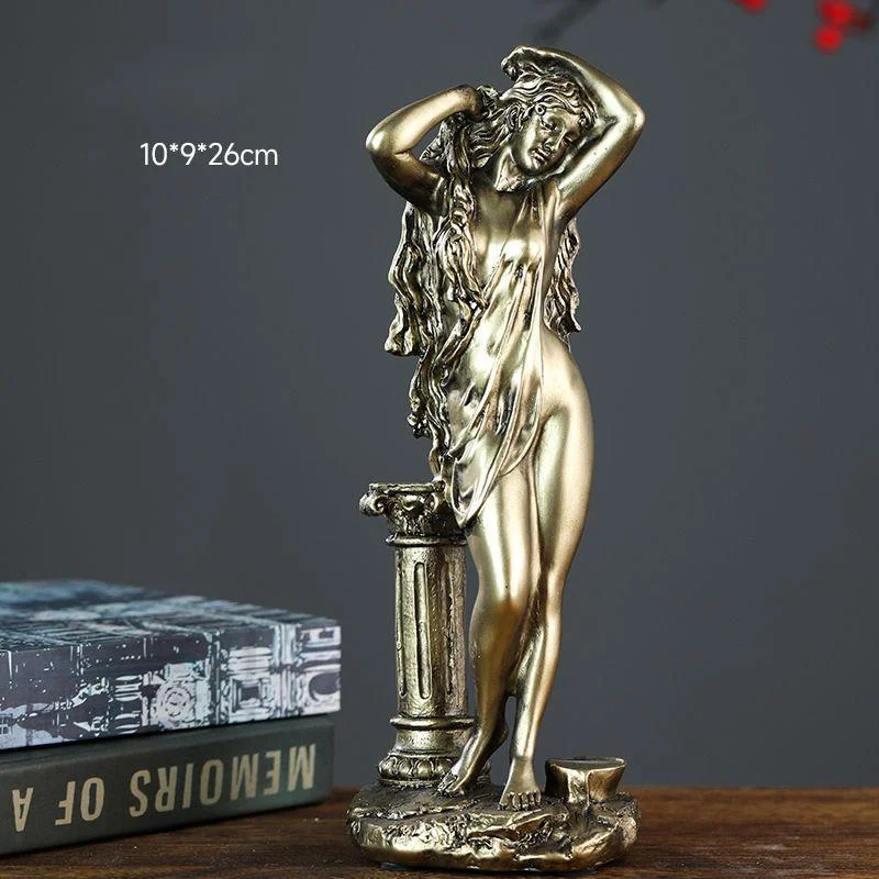 Resin Crafts Venuss Statue Greek Mythology Figurine Goddes Aphrodite Sculpture Nordic Home Art Decorations Art Room Sketch Props