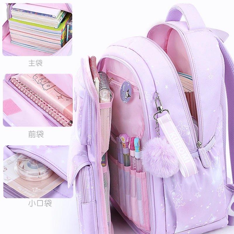 Ragazze grado 3-6-9 Ultra-leggero protezione della colonna vertebrale e riduzione del carico zaino per bambini borsa per la scuola primaria Bookbag di grande capacità