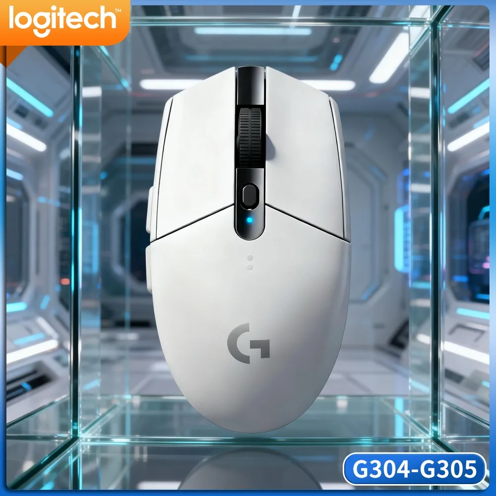 Wireless Logitech G305 Gaming Mouse, 12000 DPI HERO, 6 Buttons, 250Hr Battery, 99G, LIGHTSPEED Tech, PC Mac Laptop