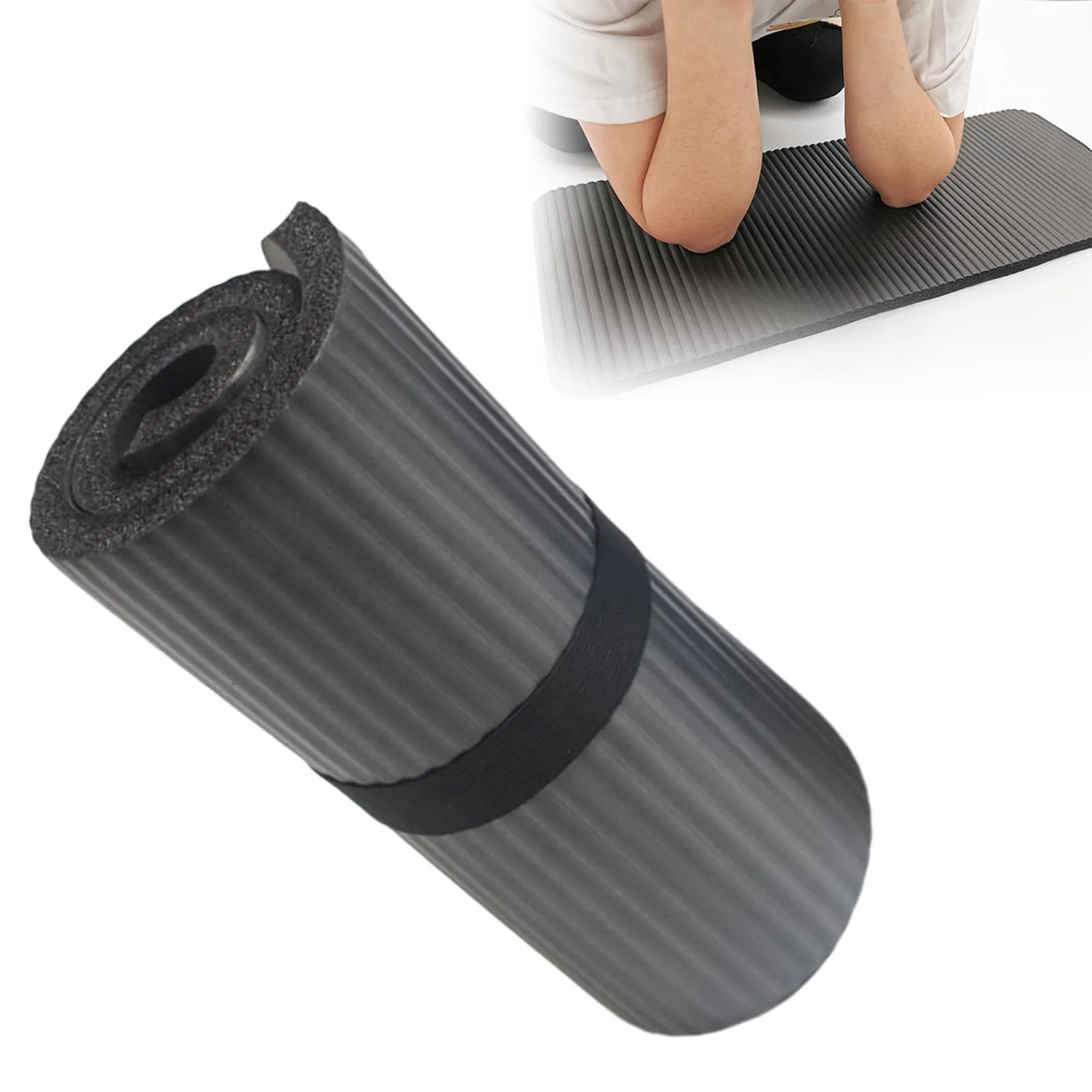 Tapete de ioga premium com absorção de choque, tapete macio para exercícios de pilates, para homens e mulheres, tapete fitness antiderrapante para pilates e treinos em casa