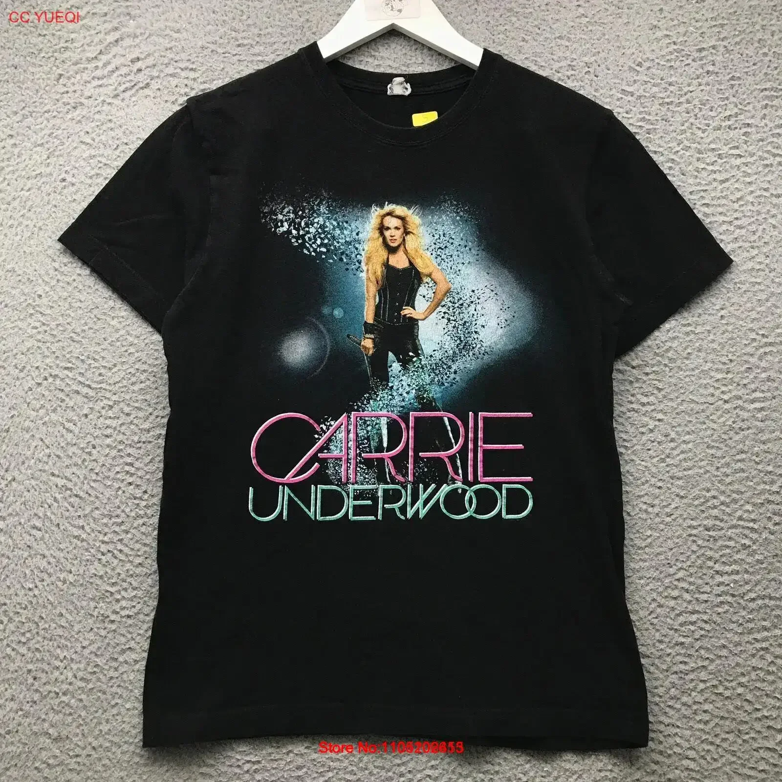

Футболка Carrie Underwood The Blown Away Tour, женская маленькая S, черная винтажная стираная уличная дизайнерская одежда, дышащая мягкая одежда