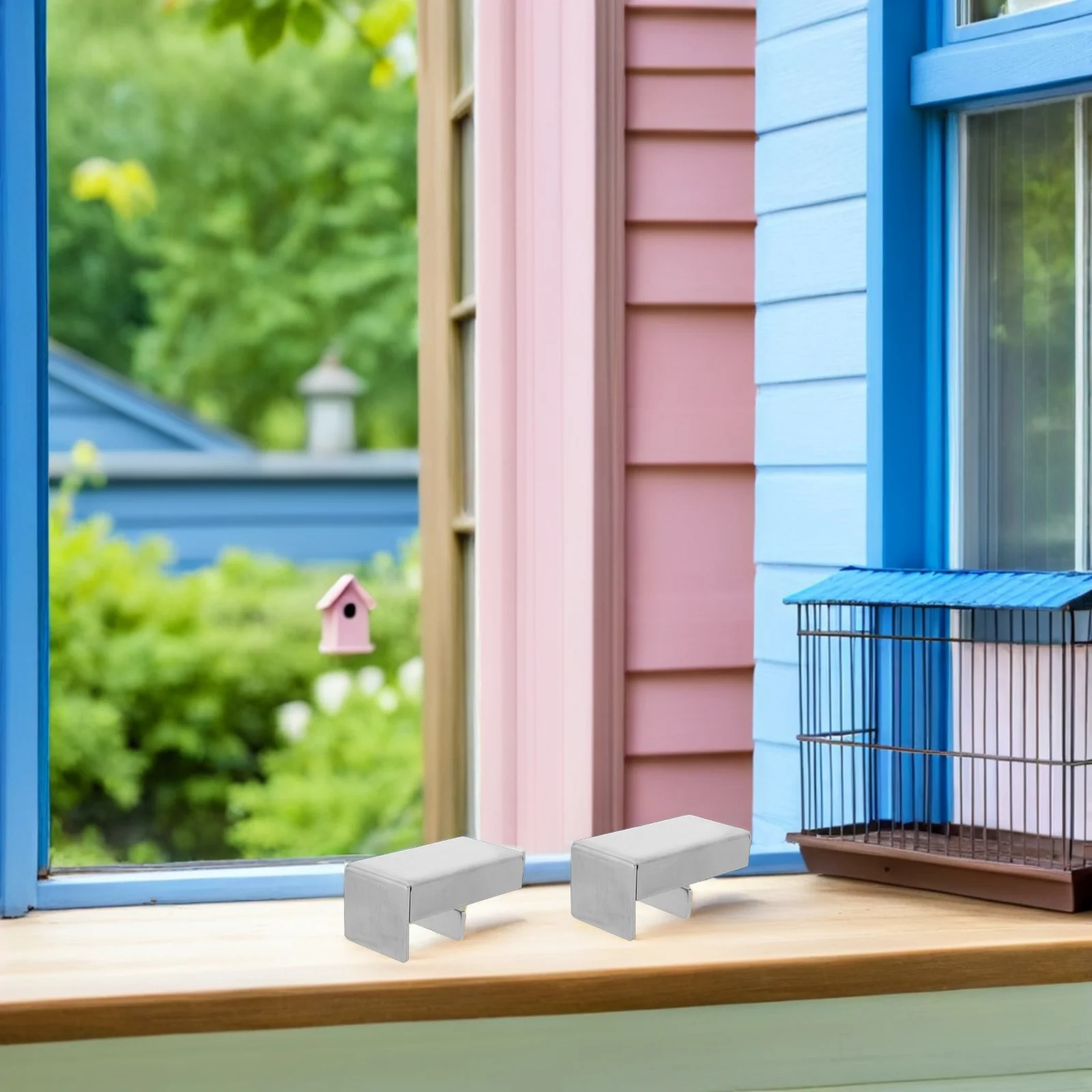 

6pcs Stainless Steel Window Locks Adjustable Security Restrictor For Sliding Windows Child Safety Stopper Windproof Rustproof