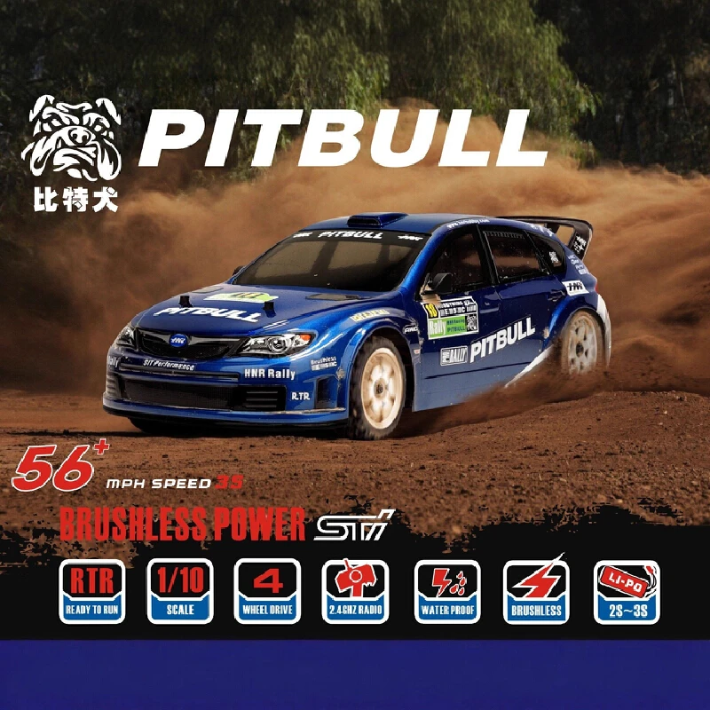 

HNR H9804-SR Pitbull 1/10 scale 4WD Brushless Rally car remote control crawler off-road vehicle model RC adult toy No battery