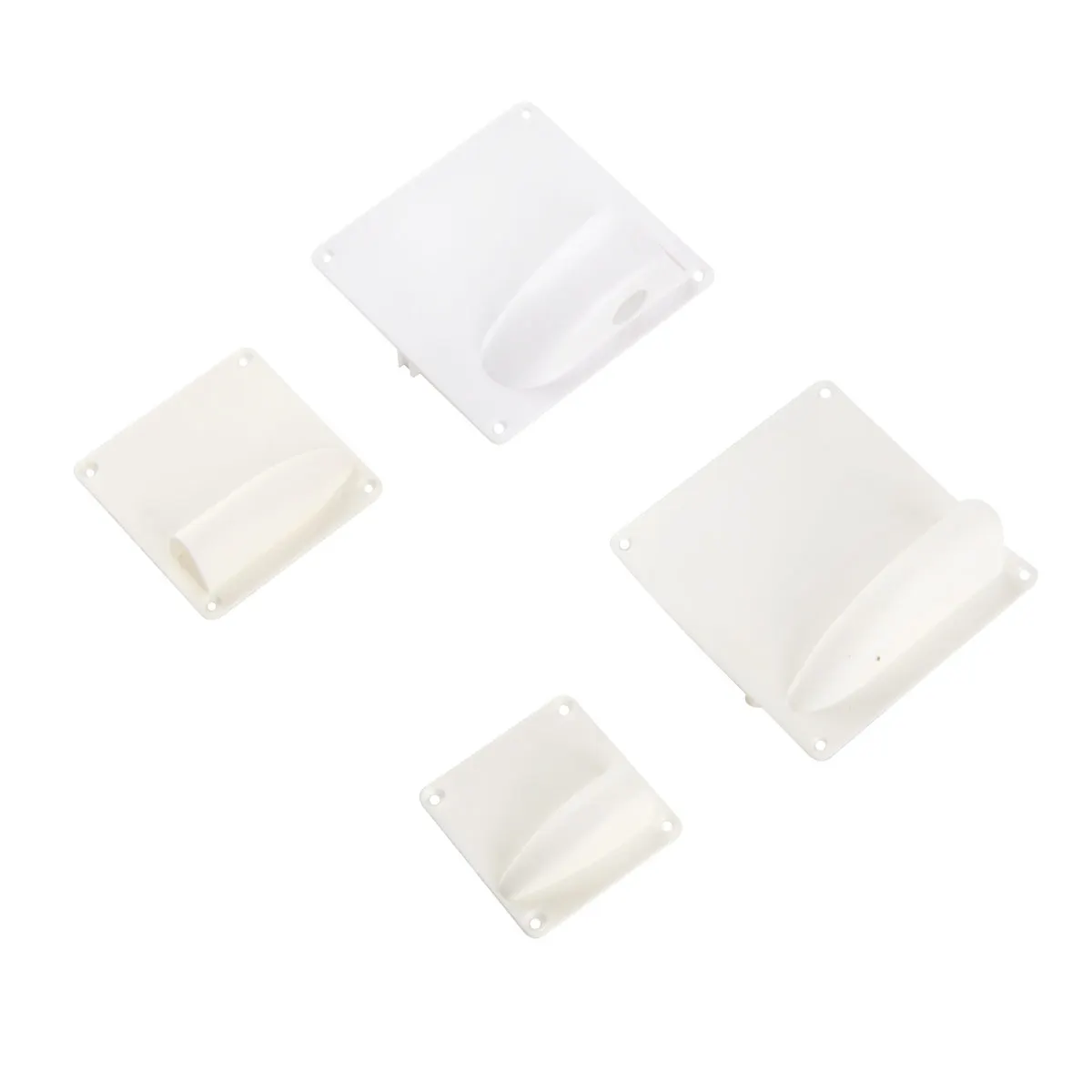 1 Pair White Plastic Servo Covering Plate Cover Board For RC Fixed Wing Airplane