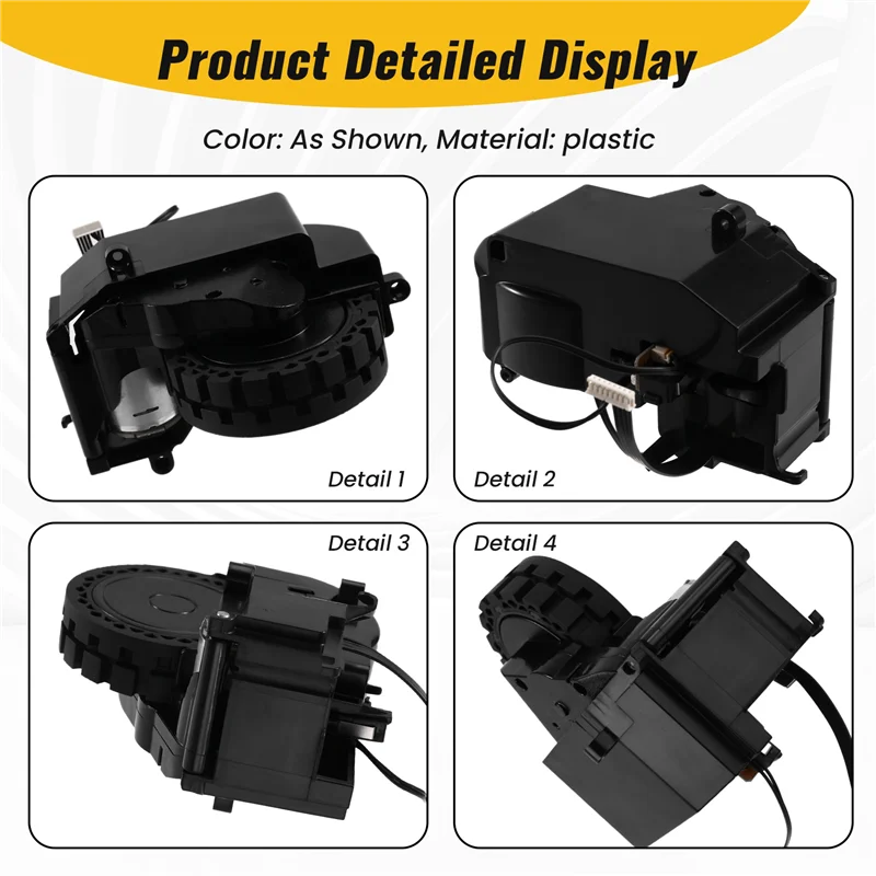 B53C L-Modell-Radmotor für Roidmi EVA SDJ06RM Roboterstaubsauger – selbstreinigende Entleerungs-Staubsaugerteile