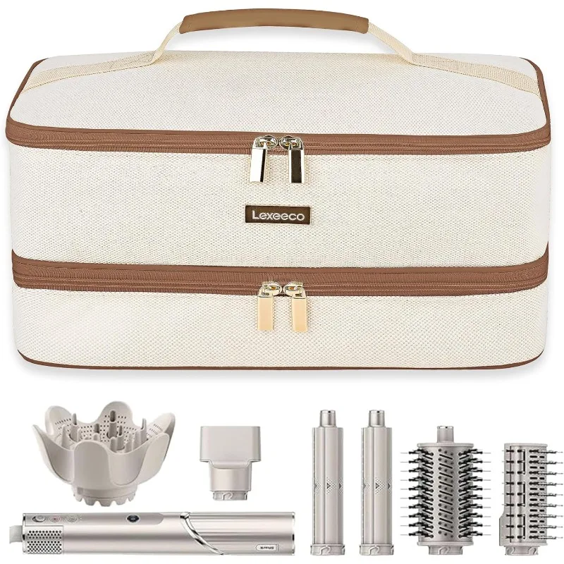 

Travel Carrying Case for Shark Flexstyle Attachments Double Layer Hair Dryer Case for Airwrap Shark Flex Fusion Case Holder Hair