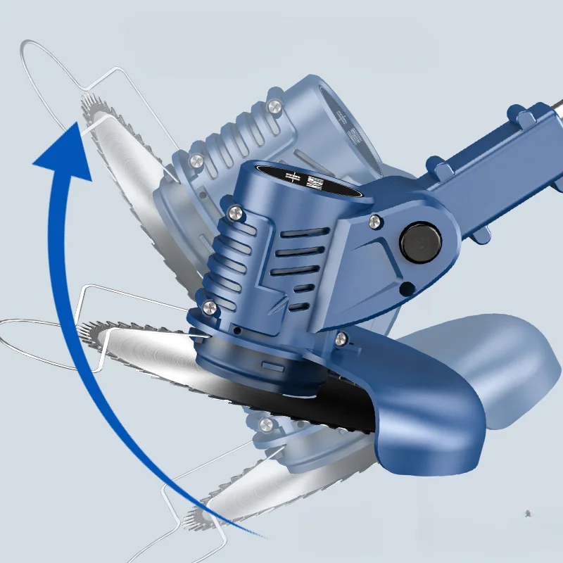 Imagem -05 - Cortador de Relva Elétrico Portátil Cortador de Relva Doméstico Recarregável Comprimento Ajustável do Punho Pequeno Aparador de Jardim