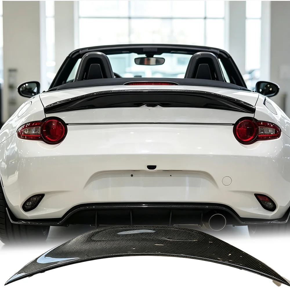 Suitable for Mazda MX-5 Miata ND unpainted duck shaped spoiler original carbon brazed luggage wing lip racing accessories