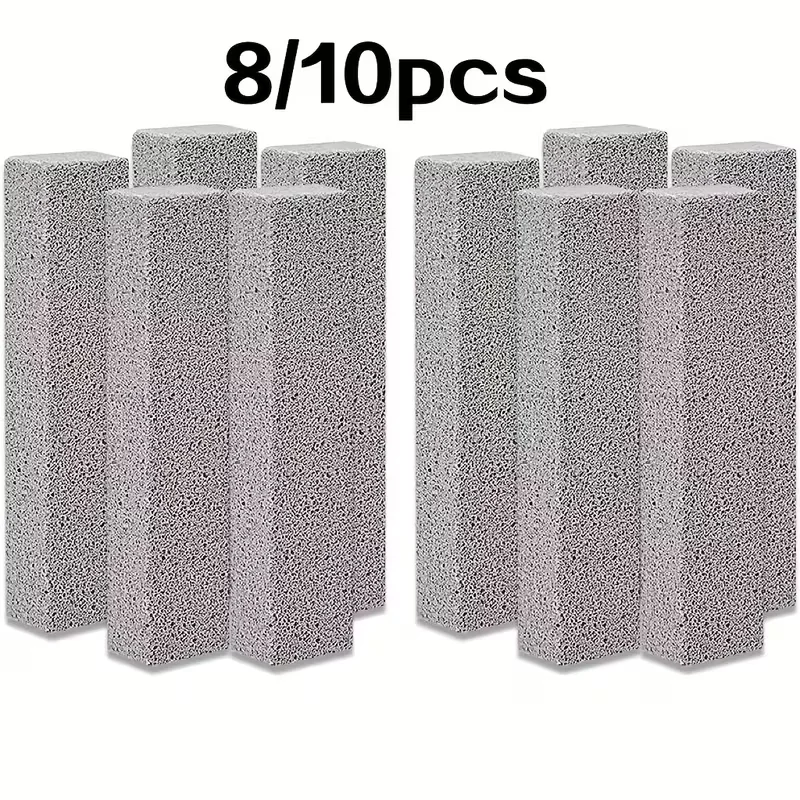 8/10pcs Grill Brick Block Cleaning Pumice Stone Sticks Magic Stone BBQ Cleaning Tool Cleaner Brick Block for Grilling, Barbeque