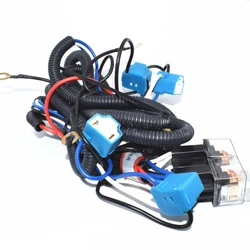 1.6M H4 Headlight 4 Headlamp Relay Wiring Harness Car Light Bulb Socket Plug For Car Auto Headlight Accessories