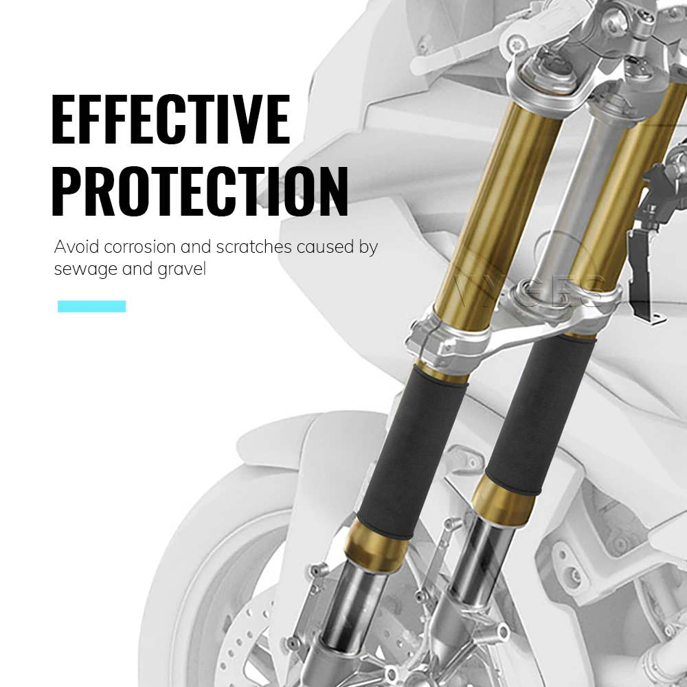 For Suzuki RM-Z450 RMZ450 RMZ 450 Motorcycle Front Fork Protection Cover Shock Absorber Dust Protector Stretch Fabrics Sleeve