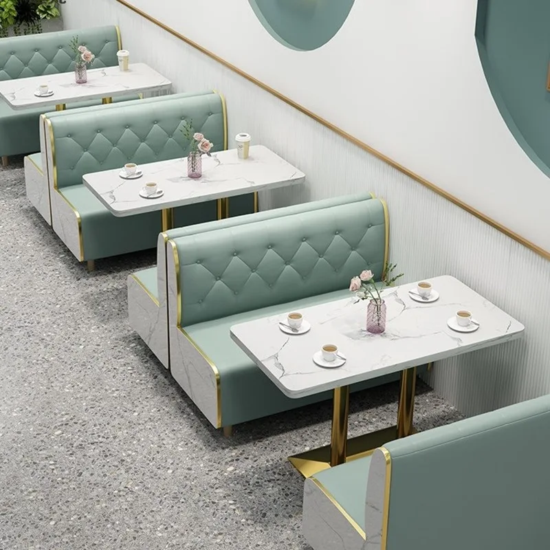 

Internet celebrity milk tea booth dessert shop sofa snack cold drink shop burger bakery cafe table and chair