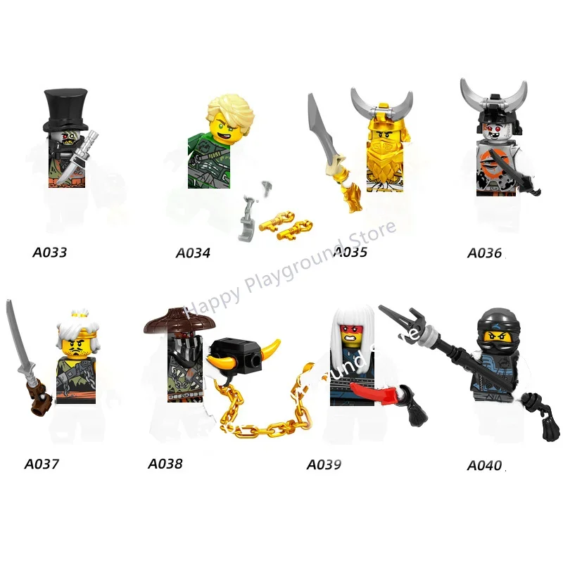 Ninja Figures Garmadon Jay Zane Kai Nya Lloyd Samukai Cole Harumi Ultra Violet Pyro Snake Morro Building Block Kid Christmas Toy